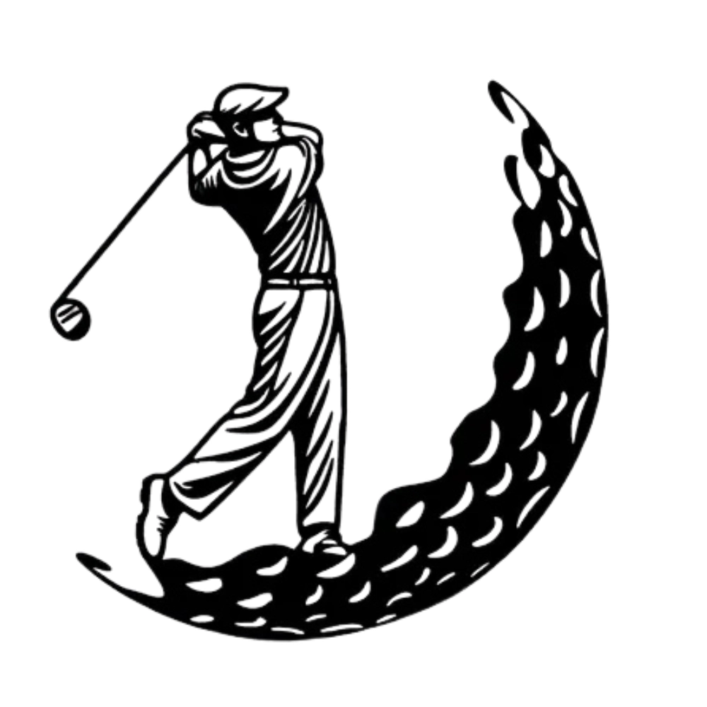 Golf Metal Wall Decor (WD143)